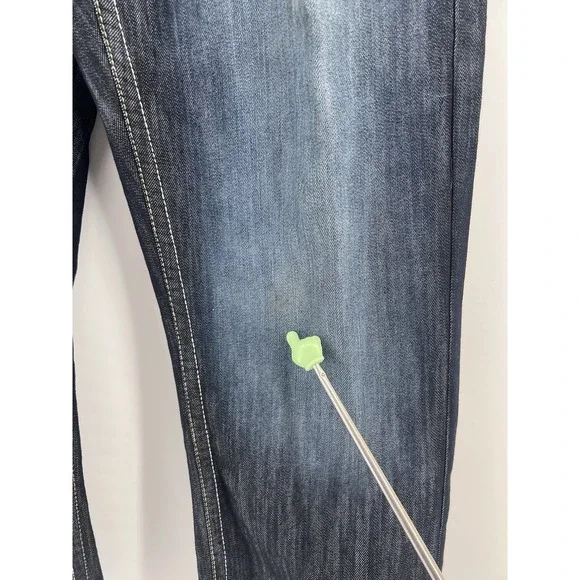 Y2K Southpole Denim Jeans Size 36x30 Faded Dark Wash MCMXCI - Picture 6 of 8